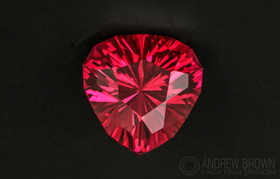 A collection of my best Gemstone Faceting Designs Volume 5 Heartfelt gem facet diagram